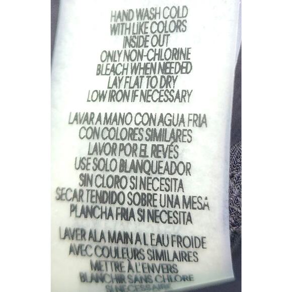 TOP/BLOUSE-CALVIN KLEIN-Black-Sleeveless-Front Gather-Gold Buckle-Size Petite SM - Picture 6 of 11